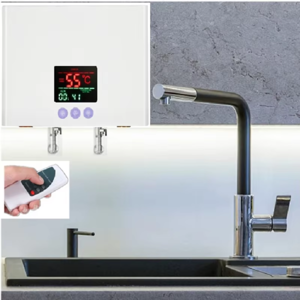 110V/220V Instant Water Heater 3000W/5500W Wall-Mounted Electric Heaters for Bathroom Hot Water Shower and Home Kitchen Heating - Afbeelding 4