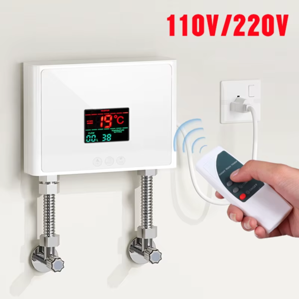 110V/220V Instant Water Heater 3000W/5500W Wall-Mounted Electric Heaters for Bathroom Hot Water Shower and Home Kitchen Heating - Afbeelding 2